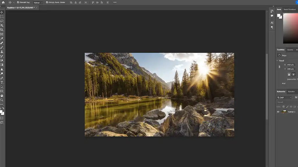 photoshop ileri alma kısayolu